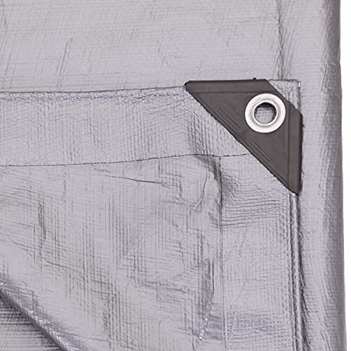 KOTAP Kotap TRS1012 Heavy-Duty Protection/Coverage Tarp 10-mil 10 ft x 12 ft Silver
