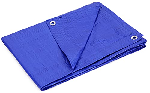 KOTAP Kotap TRA1012 Economy Utility Tarp 4.75 Mil Weave 8x8 10x12 Blue