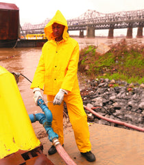 MCR SAFETY MCR Safety 2003X2 PVC/Polyester 3-Piece Rainsuit 2XL Yellow