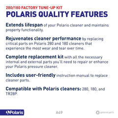ZODIAC Polaris A49 Vac-Sweep 280/180 Factory Tune-Up Kit