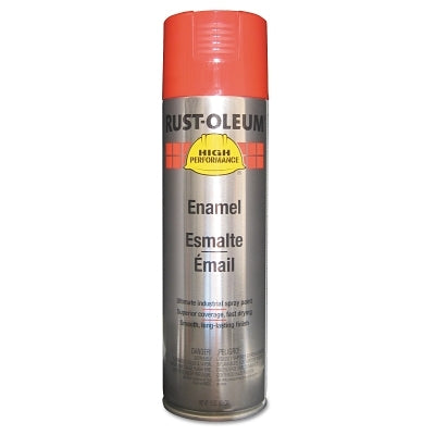 RUST-OLEUM Rust-Oleum V2163838 High Performance Rust Preventive Enamel Spray Paint, 15 oz Can, Safety Red, 6-Pack
