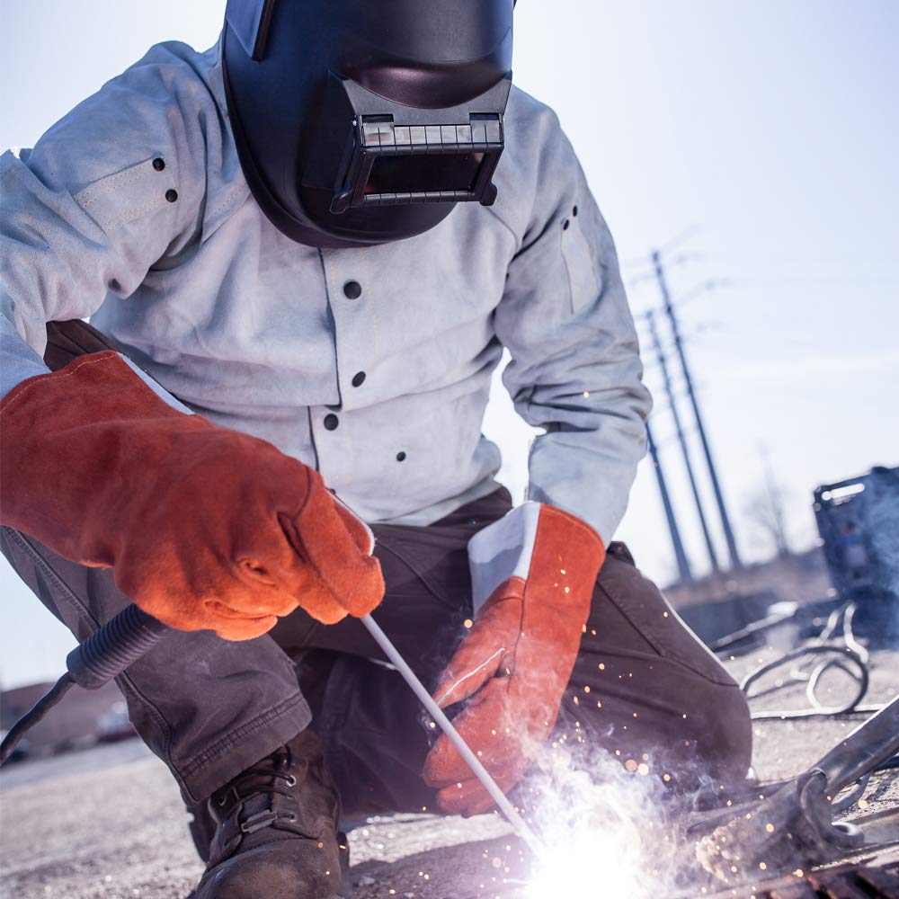 SELLSTROM Sellstrom S29301 Durable Super Tuff Nylon All-Purpose Welding Helmet with 2 x 4 1/4 Sel-Snap Lift Front