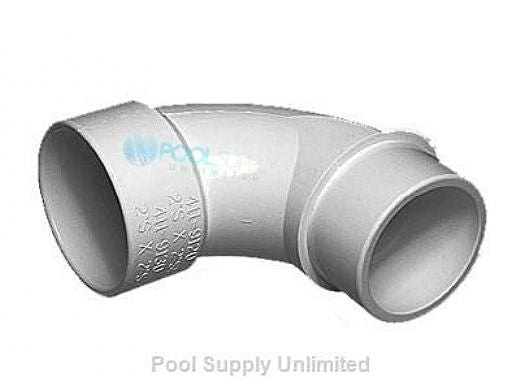 WATERWAY PLASTICS Waterway 411-9120 2 Socket X 2 Spigot Sweep Ell PVC Pipe Fitting