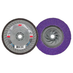 3M 7100243779 Flap Disc 769F 5 Inches 40+ Grit 5/8-11 Arbor 12000 RPM
