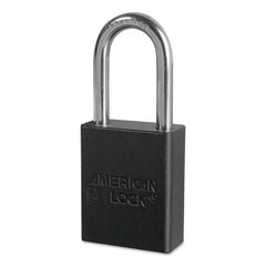AMERICAN LOCK American Lock A1106BLK Lockout Padlock Keyed Different Black 1/4 Inch Diameter
