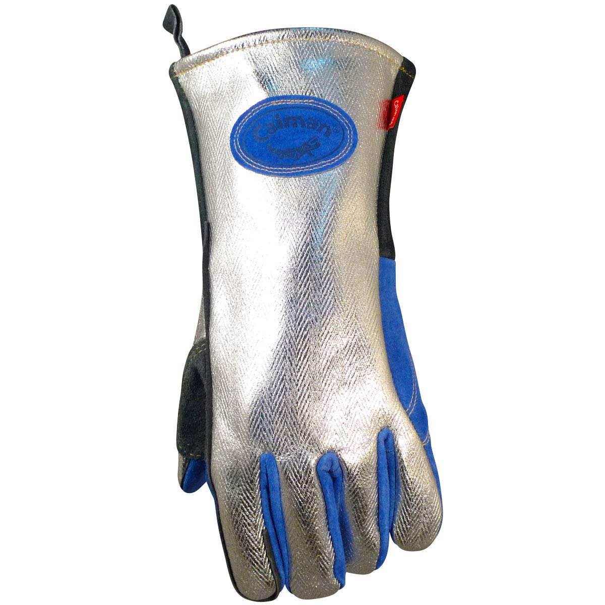 CAIMAN Caiman 1524 Premium Split Cowhide MIG/Stick Welding Gloves, Aluminized Rayon Back, Wool Lining