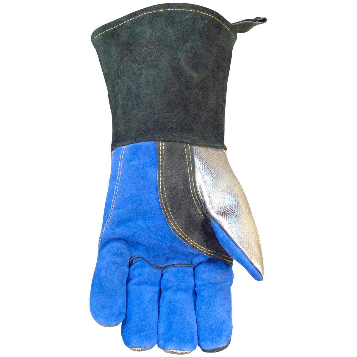 CAIMAN Caiman 1524 Premium Split Cowhide MIG/Stick Welding Gloves, Aluminized Rayon Back, Wool Lining