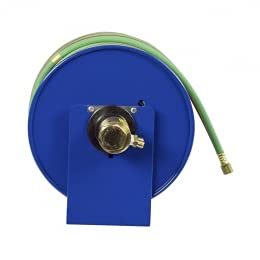 COXREELS Coxreels 112WL-1-100 100W Series Welding Hand Crank Hose Reel, 100 ft Oxygen-Acetylene Twin Line Welding Hose