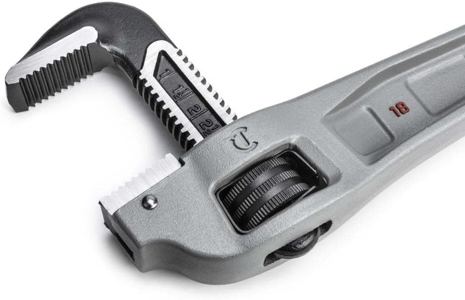 CRESCENT Crescent CAPW18F Pipe Wrench, 18 inches, Offset, Aluminum