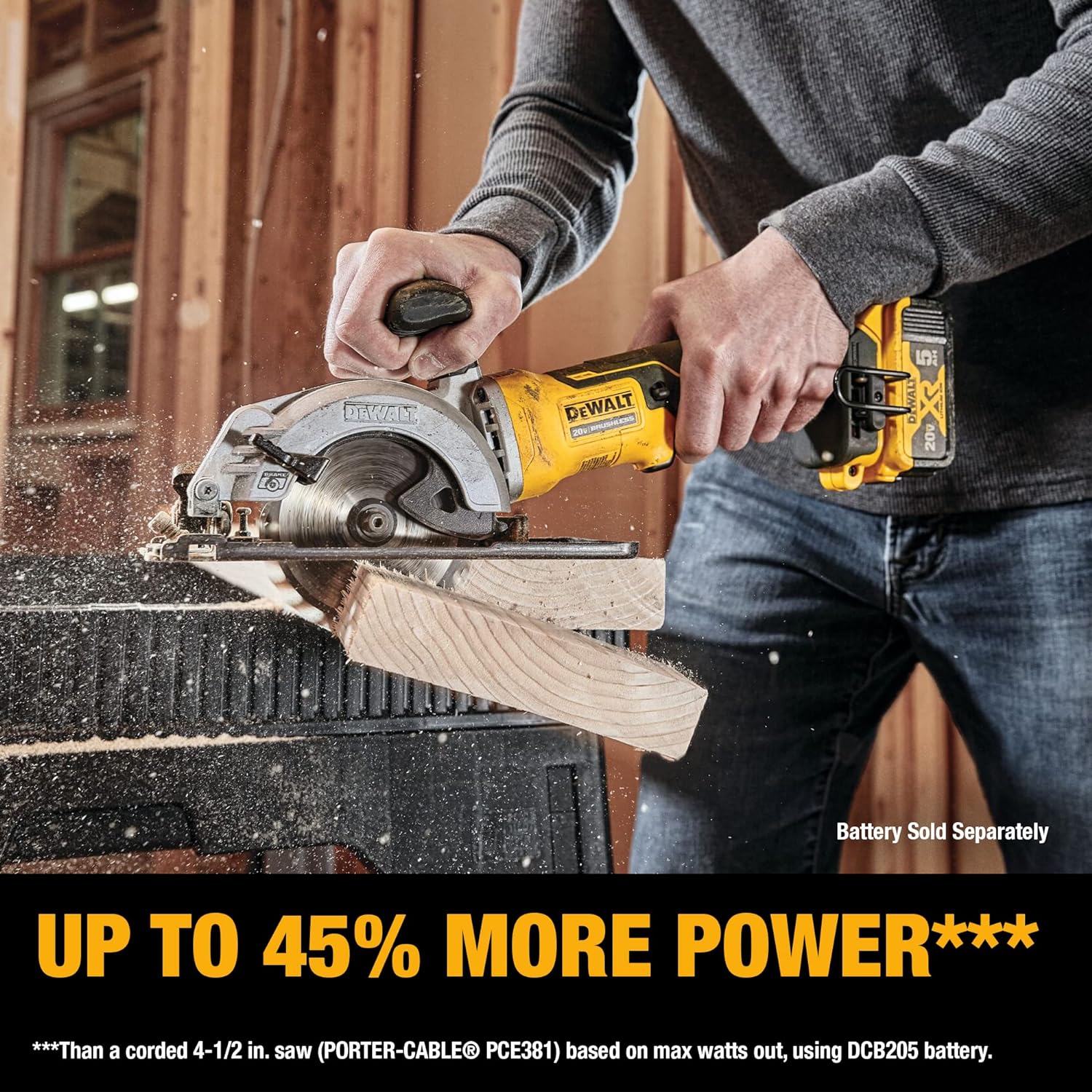 DEWALT DEWALT DCS571B ATOMIC 20V MAX Circular Saw 4-1/2-Inch Tool Only