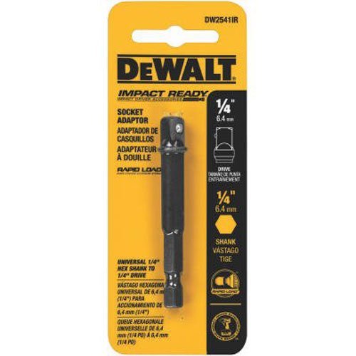 DEWALT Dewalt DW2541IR 1/4-Inch Hex To 1/4-Inch Square Impact Ready Socket Adaptor