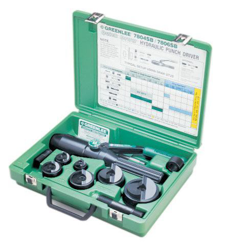 GREENLEE Greenlee 7806-SB Quick Draw 8-Ton Hydraulic Knockout Kit with Slug-Buster 1/2 to 2