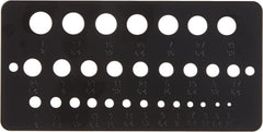 IRWIN IRWIN 12092 Drill Bit Gauge 1/16-to-1/2-Inch 29-Hole