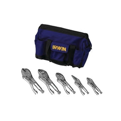 Irwin 2077704 Tools Vise-Grip Original Locking Pliers Kit Bag Set, 5-Piece