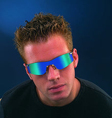 MCR Safety T4113AF Rubicon Safety Glasses Metal Temple Light Blue Anti-Fog Lens Pack of 12
