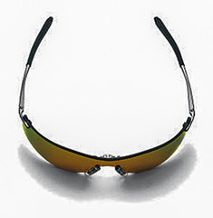 MCR Safety T4113AF Rubicon Safety Glasses Metal Temple Light Blue Anti-Fog Lens Pack of 12