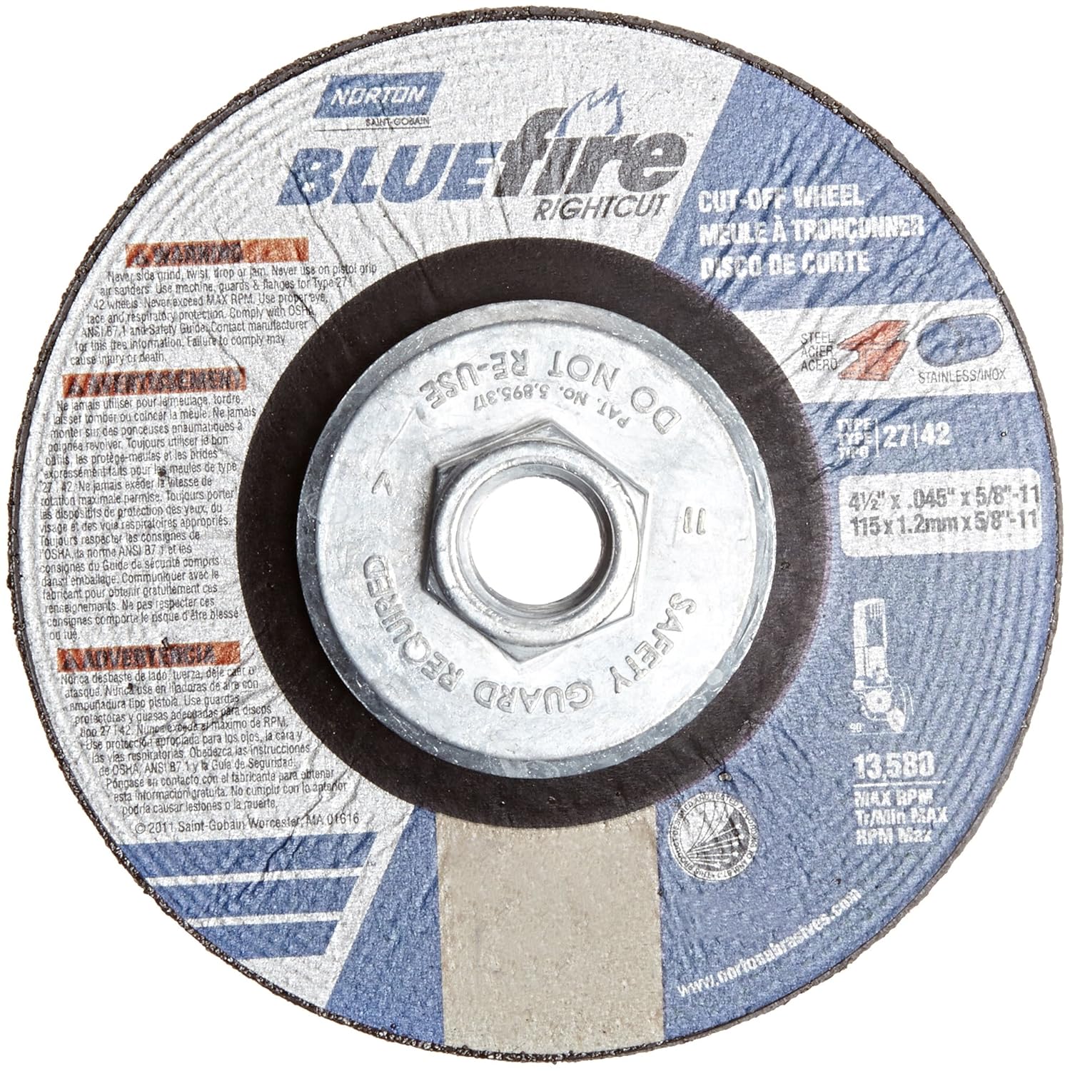 NORTON 66252843223 GRINDING & CUT OFF WHEELS