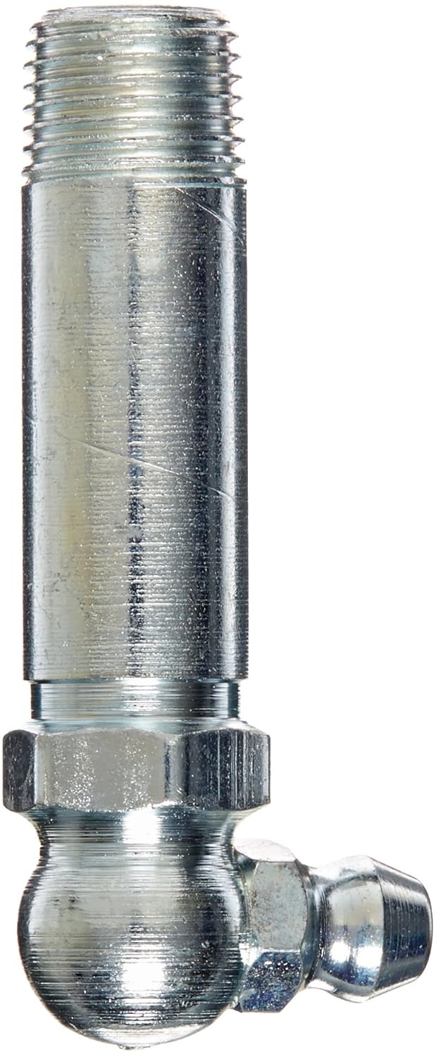 ALEMITE Alemite 1606-B Hydraulic Loose Fitting 90 Degree Length 1-13/16 Shank Length 1-1/4 Hex Size 7/16 1/8 PTF