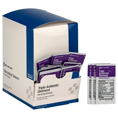 FIRST AID First Aid Only M462-144 Triple Antibiotic Ointment 0.9 g Packets 144 per Box