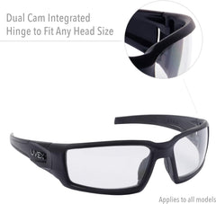 HONEYWELL Honeywell Uvex S2949 Hypershock Safety Glasses Black Frame Espresso Polarized Lens