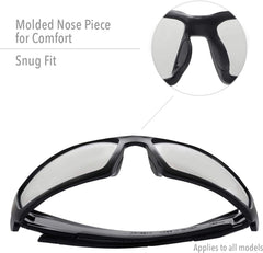 HONEYWELL Honeywell Uvex S2949 Hypershock Safety Glasses Black Frame Espresso Polarized Lens