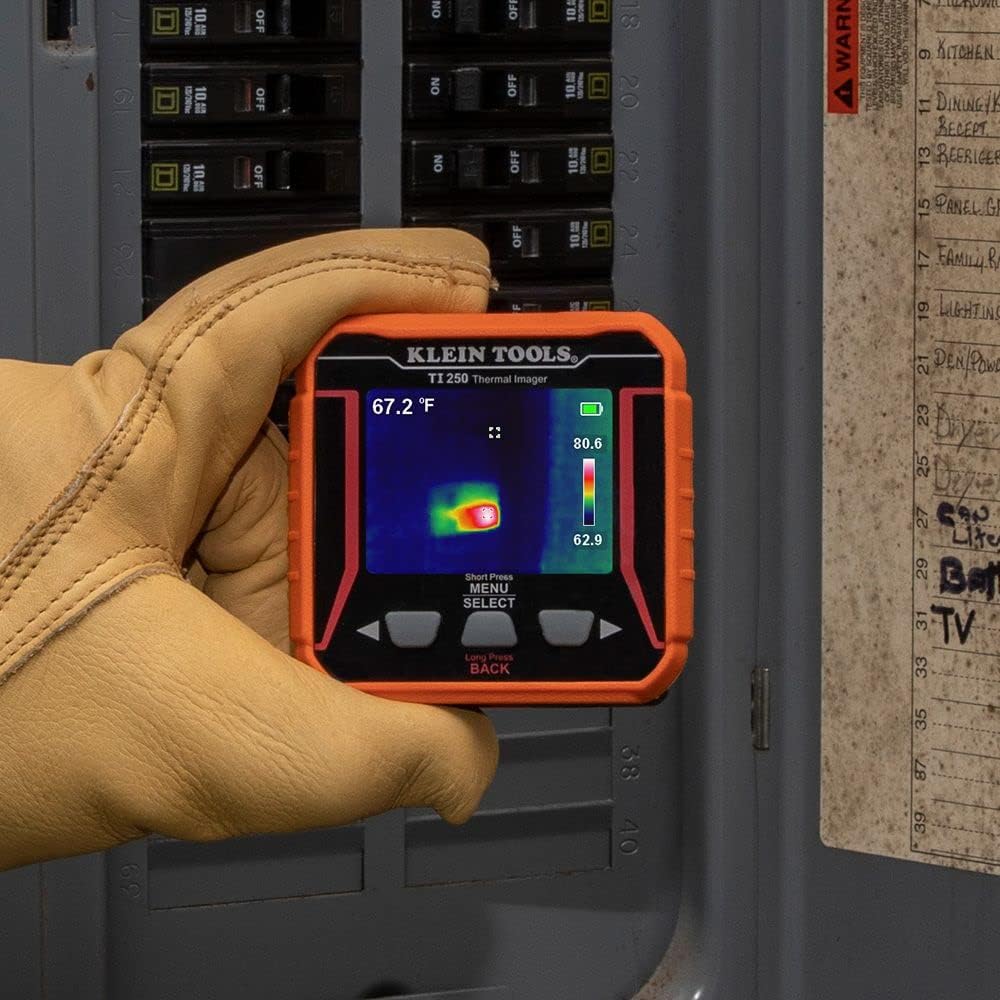 KLEIN TOOLS Klein Tools TI250 Rechargeable Thermal Imaging Camera 3 Color Palettes High/Low Temperature Points