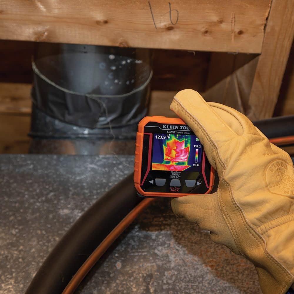 KLEIN TOOLS Klein Tools TI250 Rechargeable Thermal Imaging Camera 3 Color Palettes High/Low Temperature Points