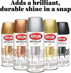 Krylon K01406 Brilliant Aerosol 11-Ounce Silver Metallic Finish