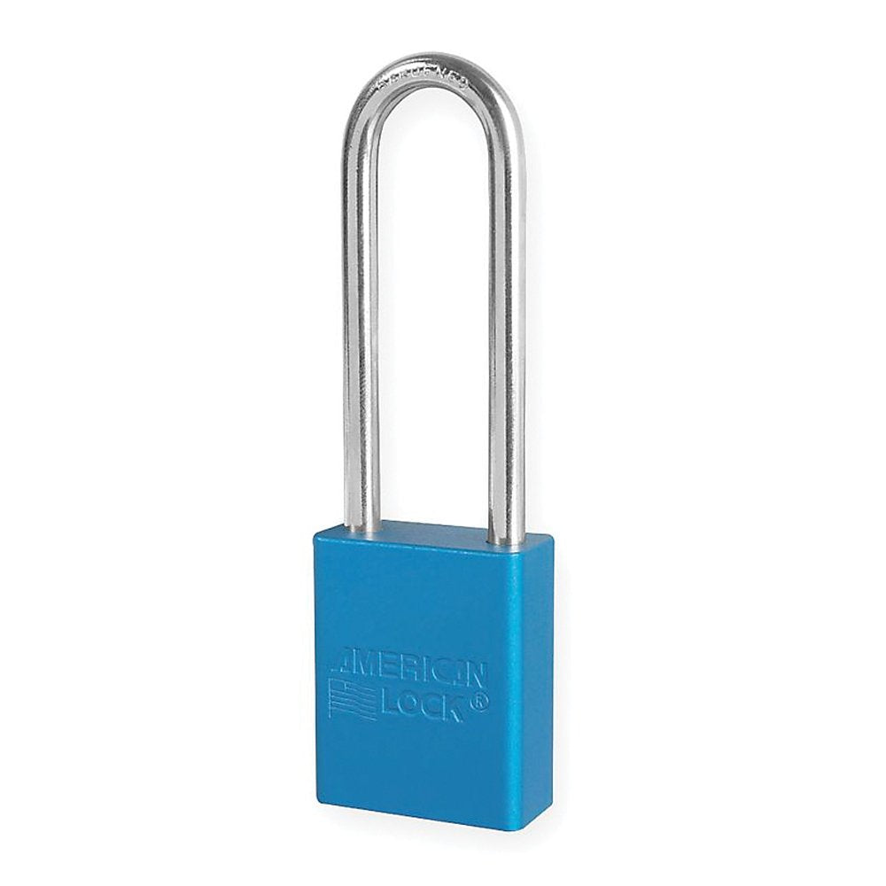 AMERICAN LOCK American Lock A1107BLU Lockout Padlock Keyed Different Blue 1-7/8H