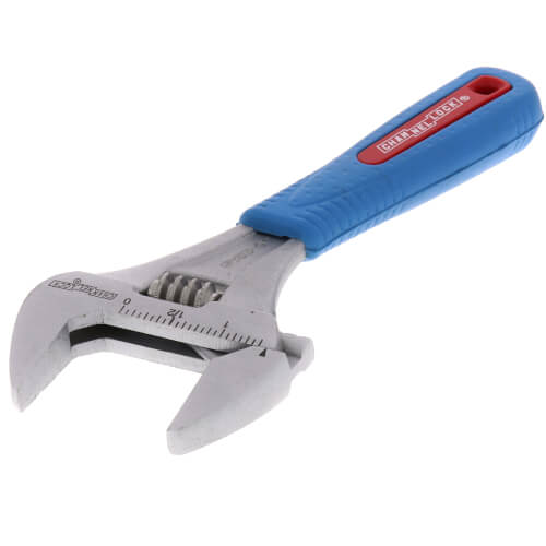 CHANNELLOCK Channellock 6WCB 6 Inch Code Blue WideAzz Adjustable Wrench 1.34 Inch Jaw Capacity