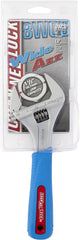 CHANNELLOCK Channellock 8WCB 8-Inch WideAzz Adjustable Wrench with 1.5 Inch Jaw Capacity and Code Blue Grip