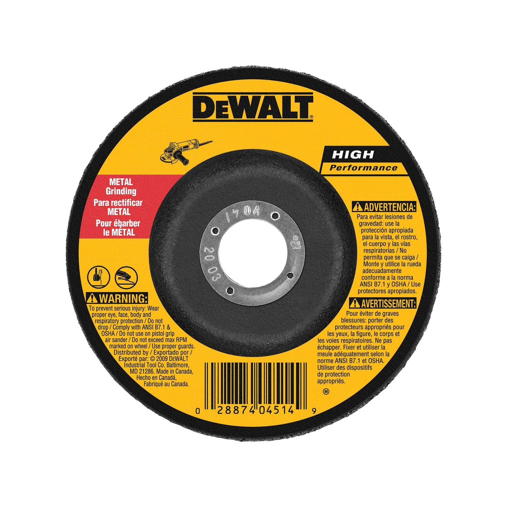 DEWALT DW4624 GRINDING & CUT OFF WHEELS