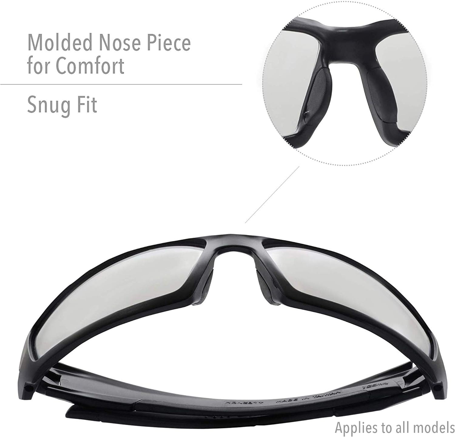 HONEYWELL Honeywell S2941HS Hypershock Safety Glasses Black Frame Gray Lens Hydroshield Anti-Fog