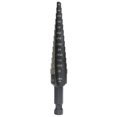 IRWIN Irwin 10231CB Unibit 1/32 13-Steps Cobalt Step Drill Bit