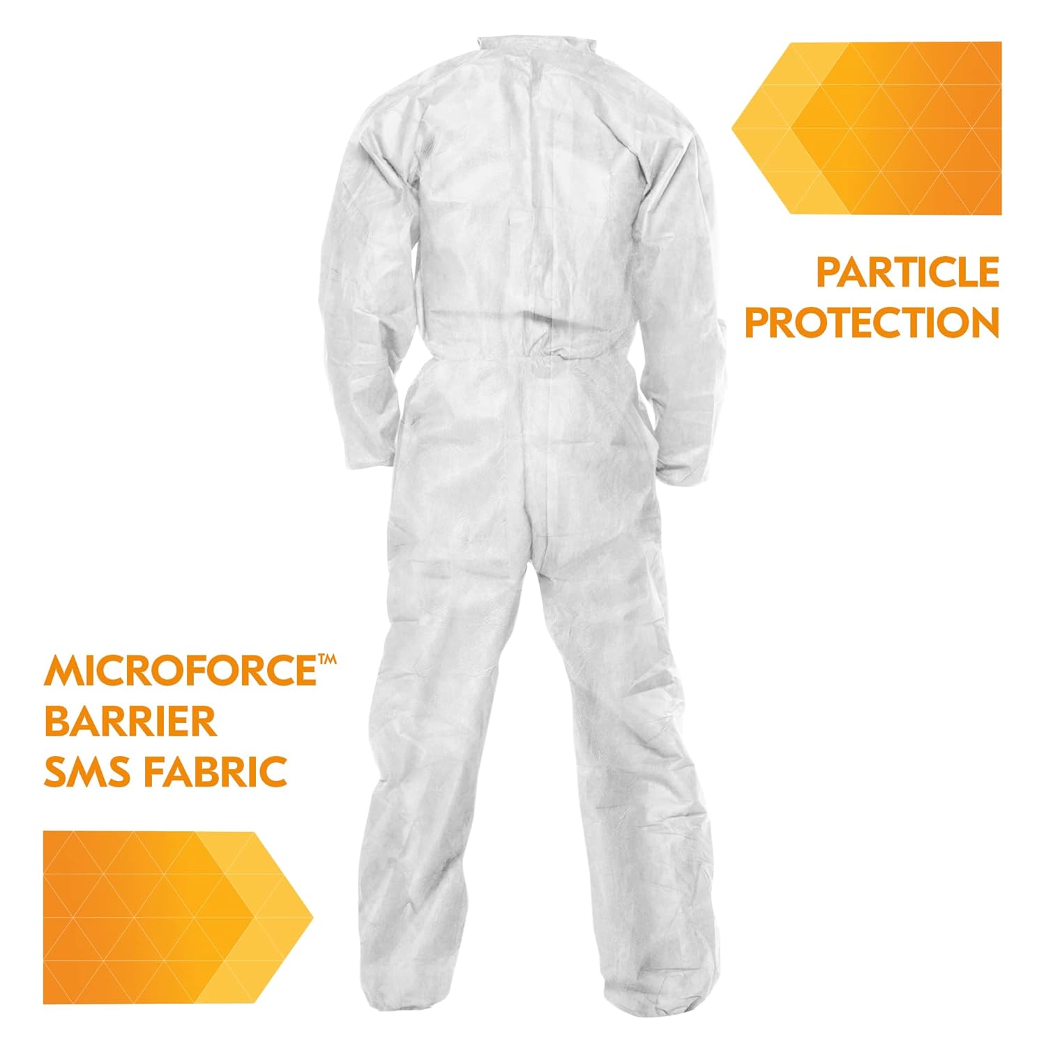 KLEENGUARD KleenGuard 49004 A20 Breathable Particle Protection Coveralls XL White 24 Pack