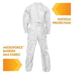KleenGuard 49004 A20 Breathable Particle Protection Coveralls XL White 24 Pack