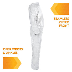KleenGuard 49004 A20 Breathable Particle Protection Coveralls XL White 24 Pack
