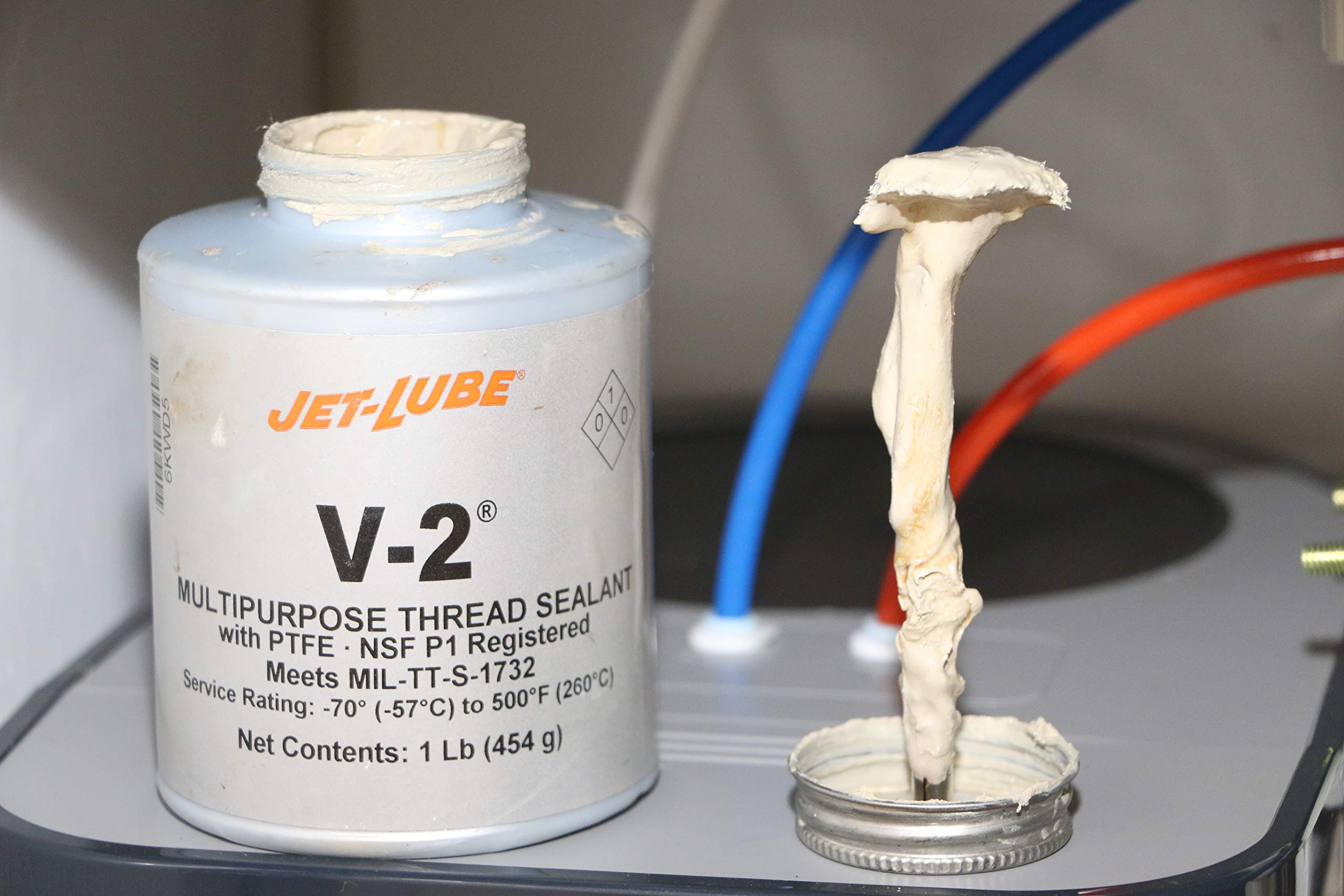 JET-LUBE Jet-Lube 35504 V-2 Multi-Purpose Thread Sealant 1 Pint Can
