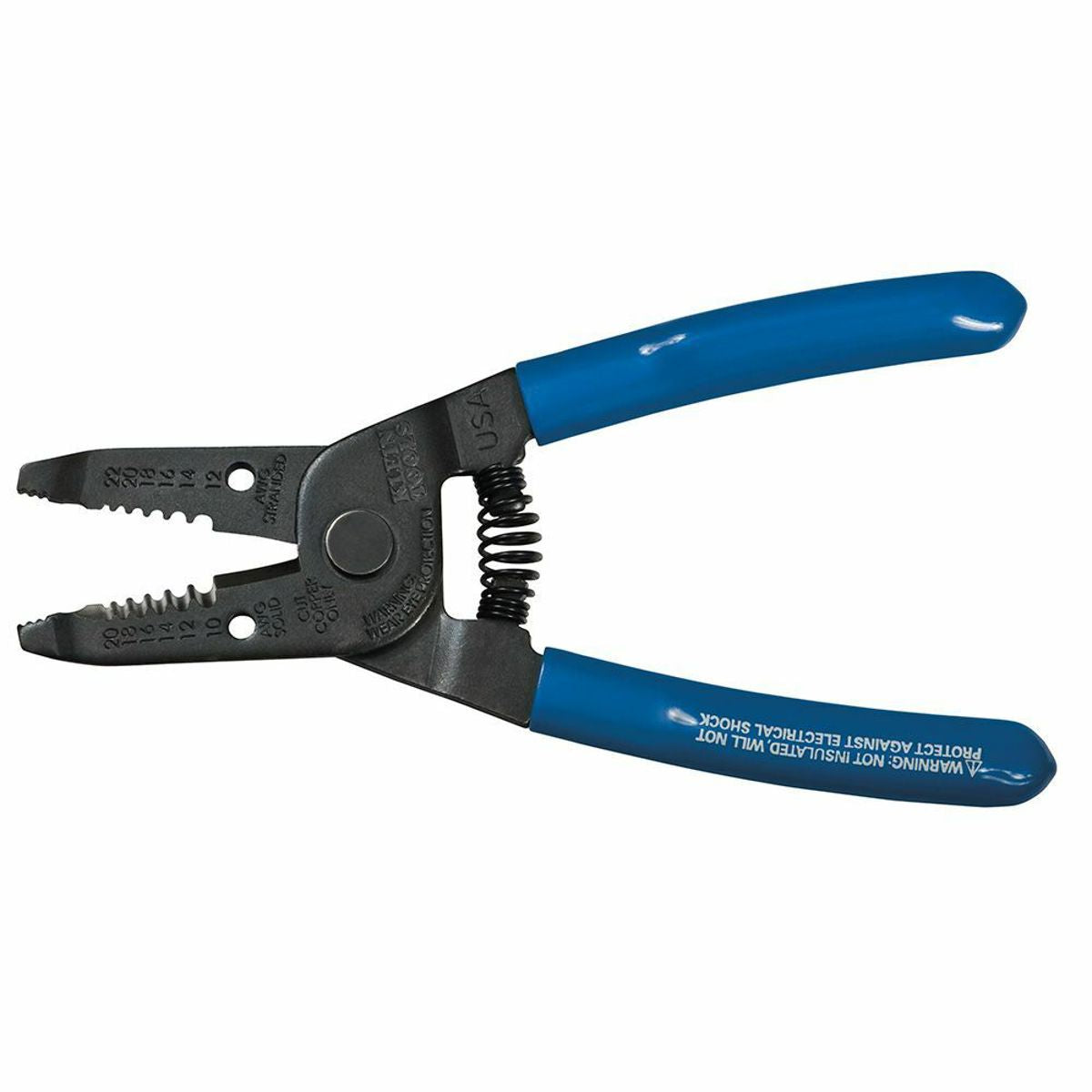 KLEIN TOOLS Klein Tools 1011 Multi-Purpose Wire Stripper and Cutter, Made in USA, 10-20 AWG Solid, 12-22 AWG Stranded