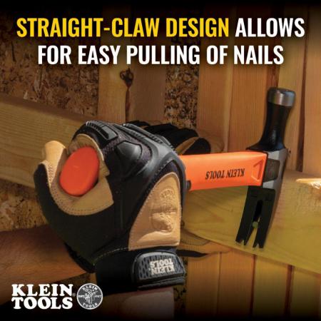 KLEIN TOOLS Klein Tools H80816 Straight-Claw Hammer 16-Ounce 13-Inch