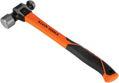 KLEIN TOOLS Klein Tools H80332 Ball-Peen Hammer 32-Ounce| Fiberglass Non-slip Shock Absorbing Grip Handle| 15-Inch