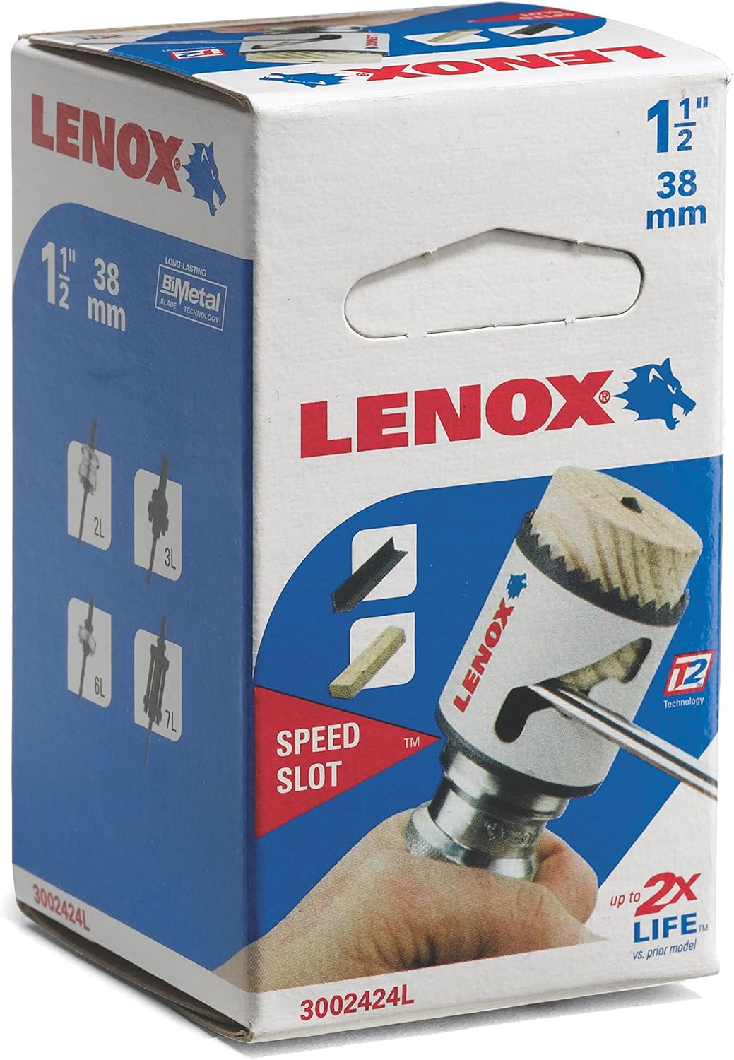 LENOX Lenox 3002424L Tools Hole Saw Bi-Metal Speed Slot 1-1/2 Inch