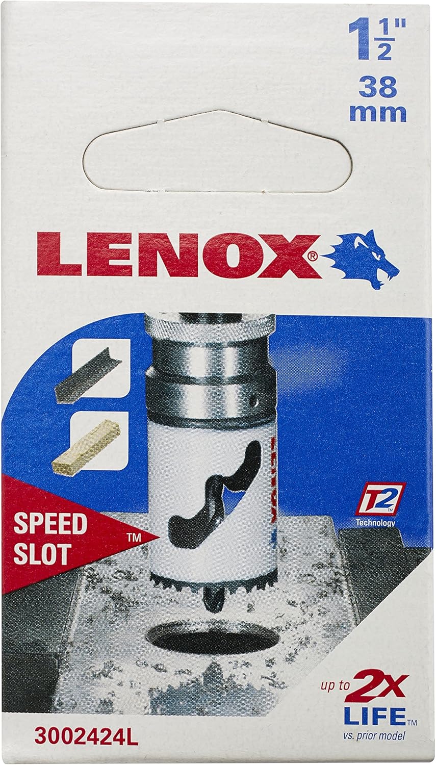 LENOX Lenox 3002424L Tools Hole Saw Bi-Metal Speed Slot 1-1/2 Inch