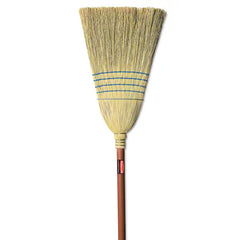 RUBBERMAID Rubbermaid FG638300BLUE Warehouse Heavy-Duty Corn Broom 38 inches
