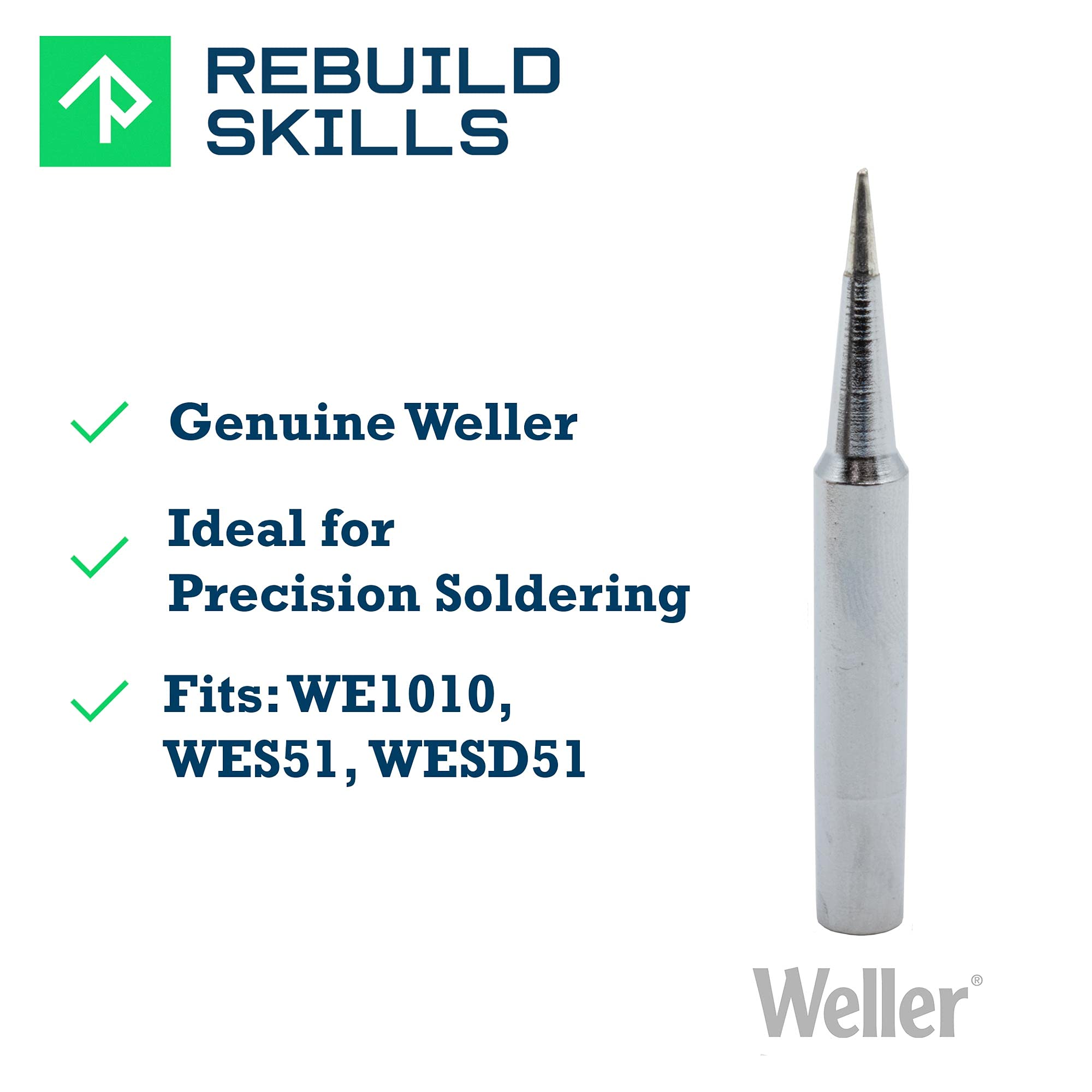 WELLER Weller ST7 ST Series Conical Solder Tip 0.31 inches for WP25 WP30 WP35 Irons