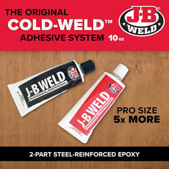J-B Weld 8281 Professional Size Steel Reinforced Epoxy - Hardener and Steel Pack - 10 oz - 4 Pack