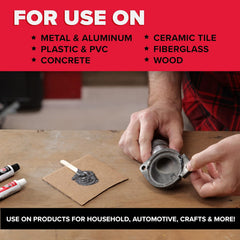 J-B Weld 8281 Professional Size Steel Reinforced Epoxy - Hardener and Steel Pack - 10 oz - 4 Pack