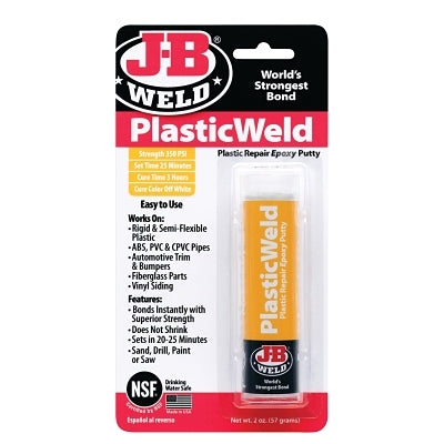 J-B WELD J-B Weld 8237 PlasticWeld Epoxy Putty 2 oz