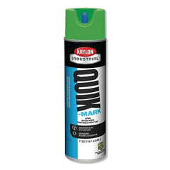 Krylon A03904004 Quik-Mark APWA Water-Based Inverted Marking Paint, 12oz Aerosol, Green