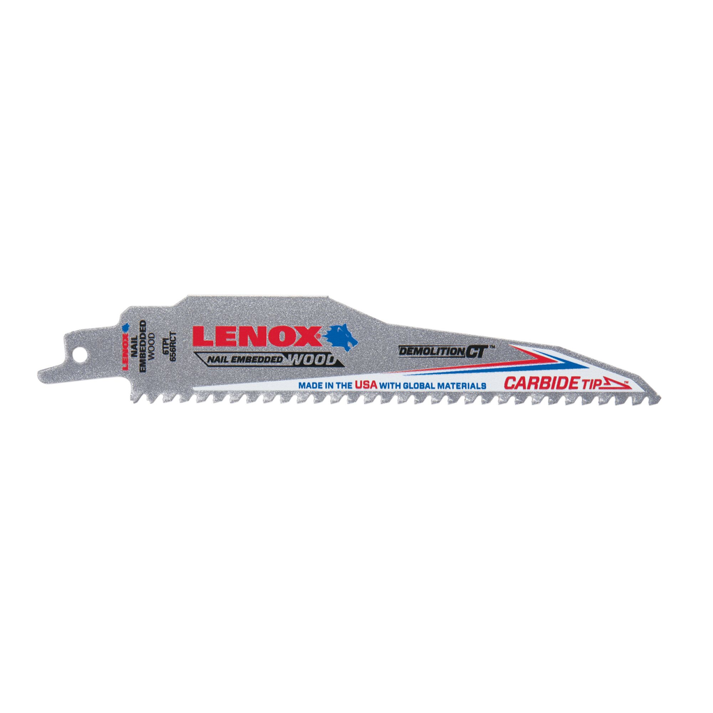 LENOX Lenox 1832118 Demolition CT Reciprocating Saw Blade 6 TPI 1 Pack